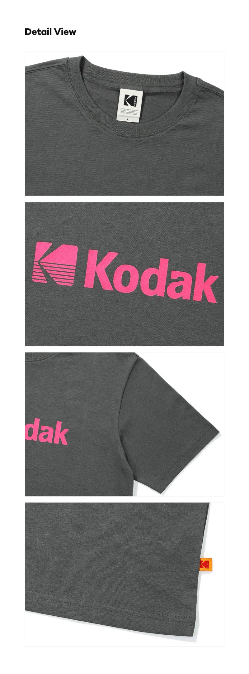 【現貨】【WE ARE】韓國KODAK柯達ASKIN涼感大標短袖T恤K5223ERS26