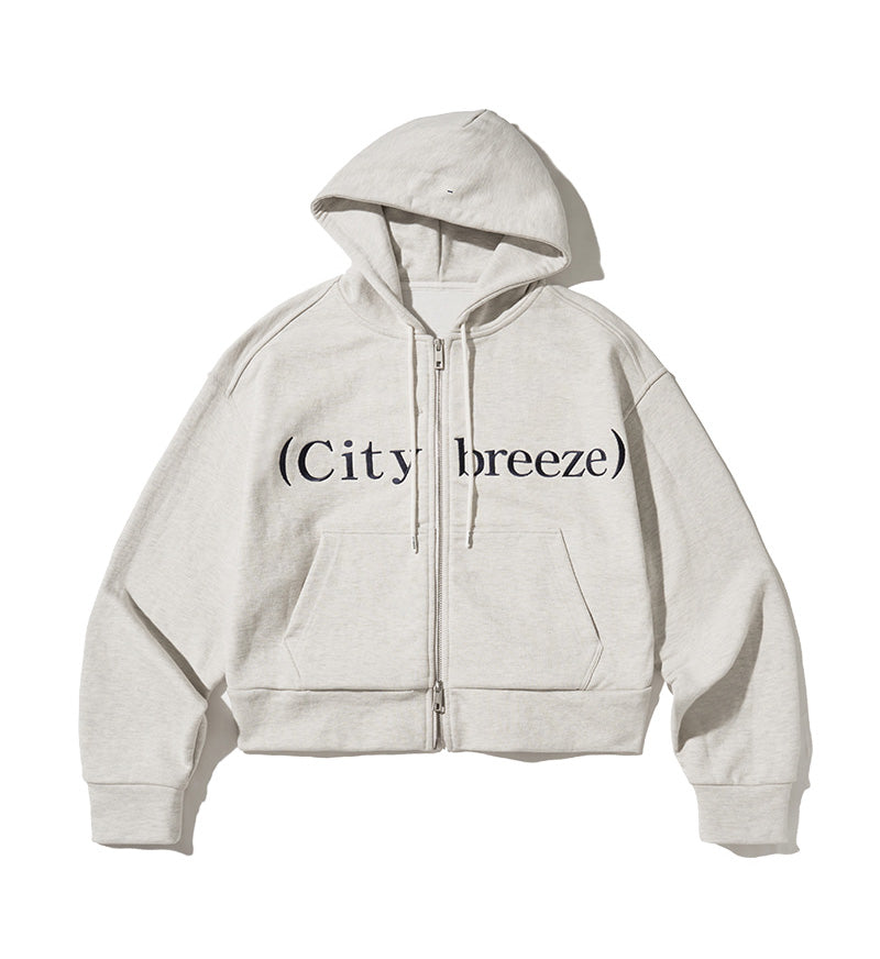 (需排單約等三周)【WE ARE】韓國CITYBREEZE 中性款刺繡logo雙拉鏈連帽外套CTH3ZP83/CTH3ZP03