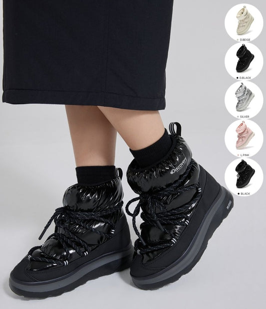 【WE ARE】Korea Discovery glossy snow boots DXSH6614N