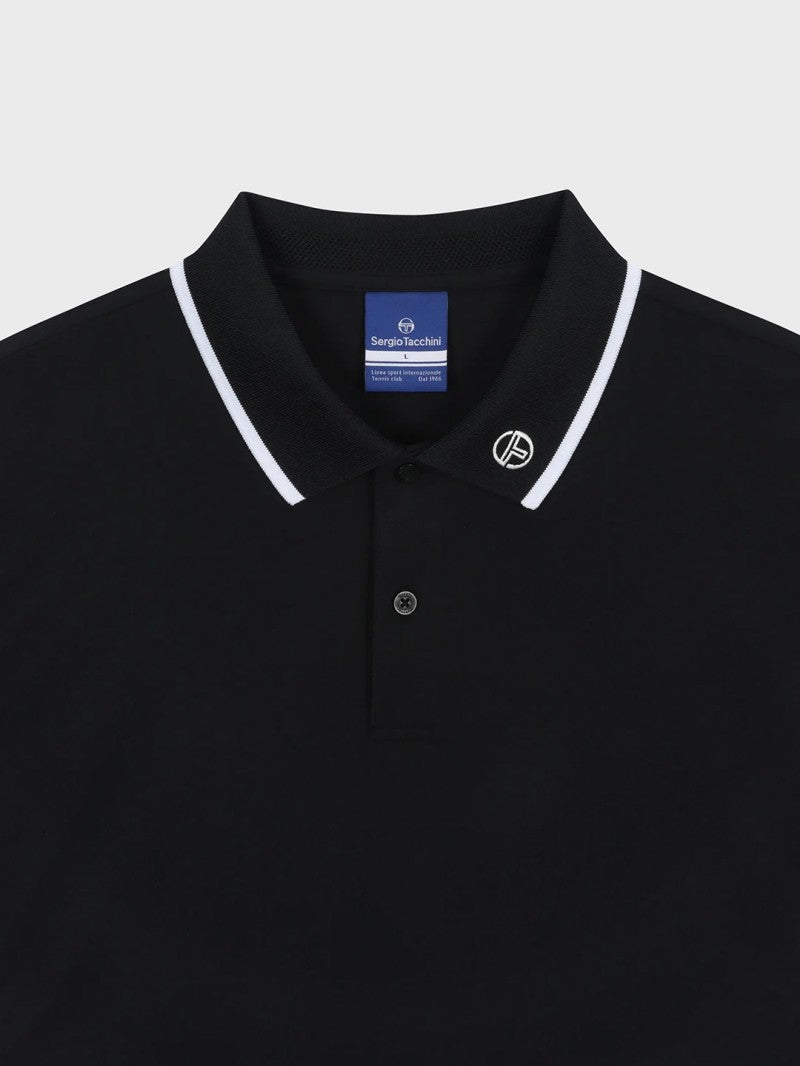 【WE ARE】韓國SERGIO TACCHINI 男款領口小標短袖POLO衫 TMPQ10553