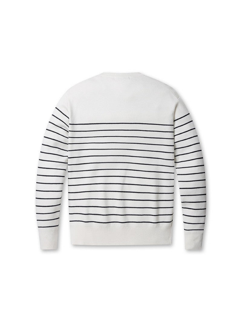 【WE ARE】Korea M plan pin stripe sweater EPF1ER1300
