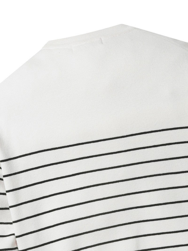 【WE ARE】Korea M plan pin stripe sweater EPF1ER1300