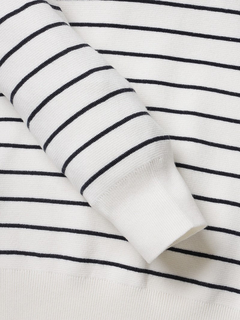 【WE ARE】Korea M plan pin stripe sweater EPF1ER1300