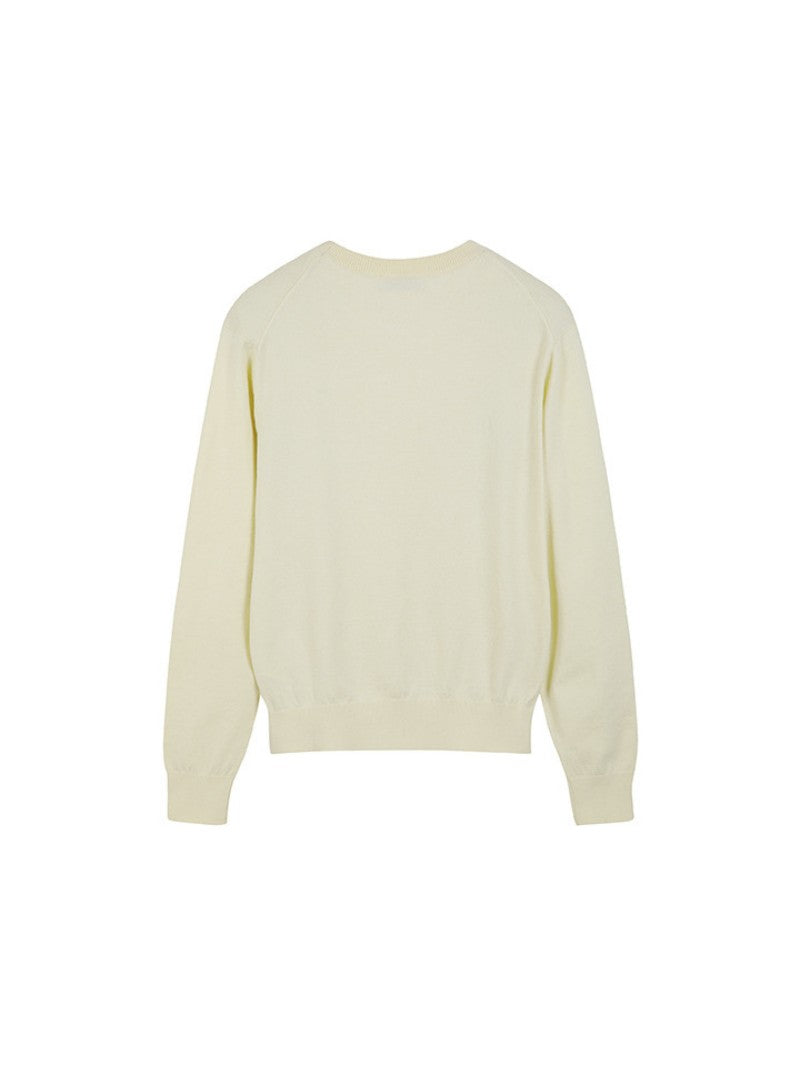 女款【WE ARE】韓國M計畫圓領針織毛衣EPF1ER2100