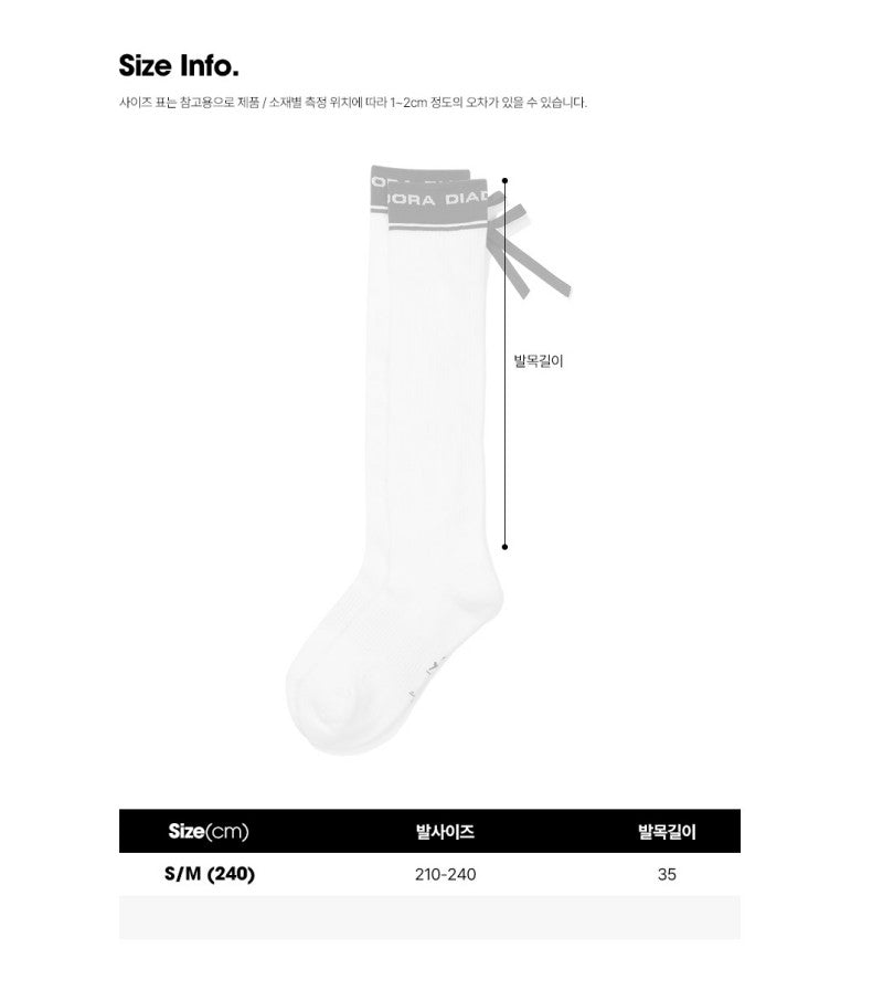 【WE ARE】Korea Diadora Bowknot Socks D5142LSC42