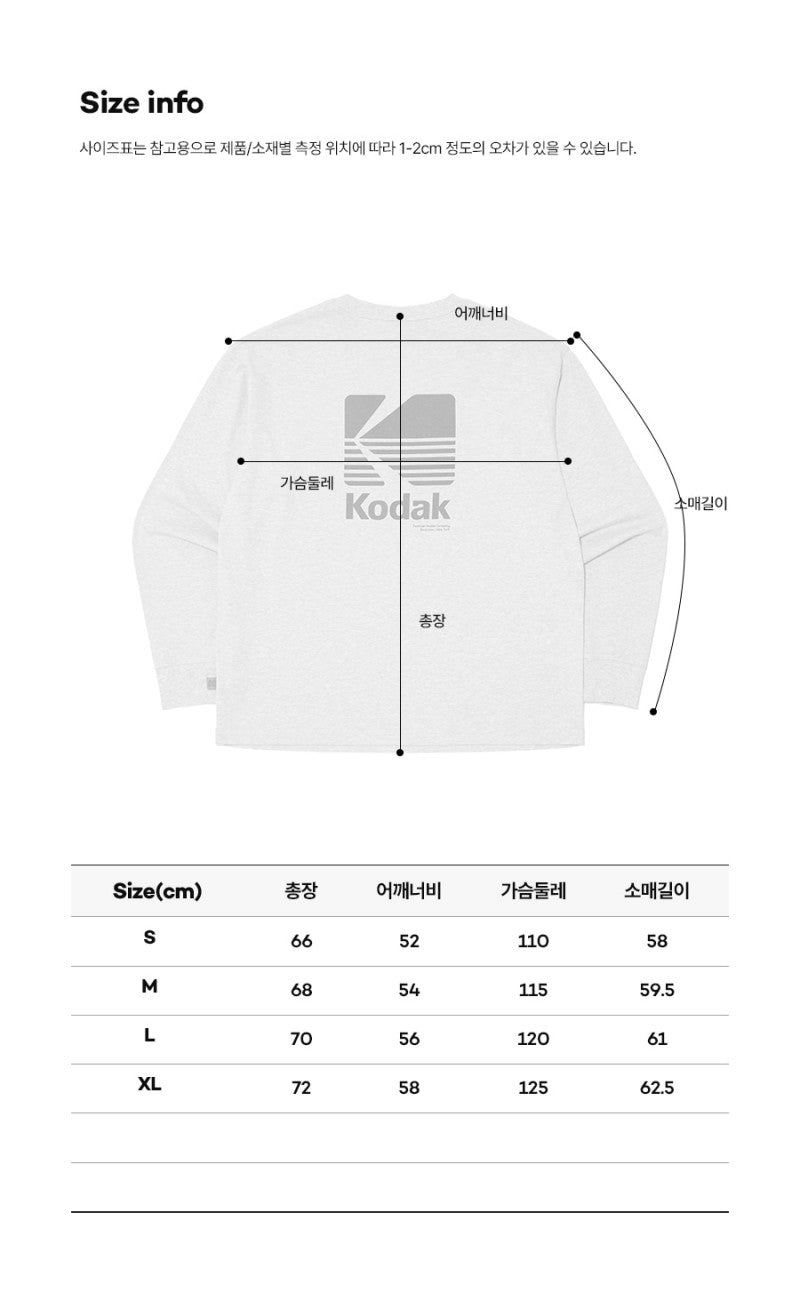 【WE ARE】韓國KODAK柯達休閒長袖T恤K5323ERL11
