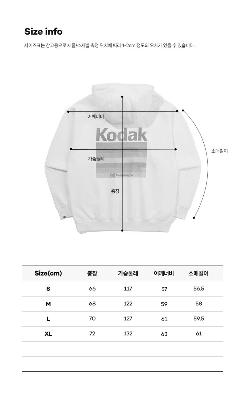 【WE ARE】韓國KODAK柯達連帽大學T衛衣K5423EHDT1