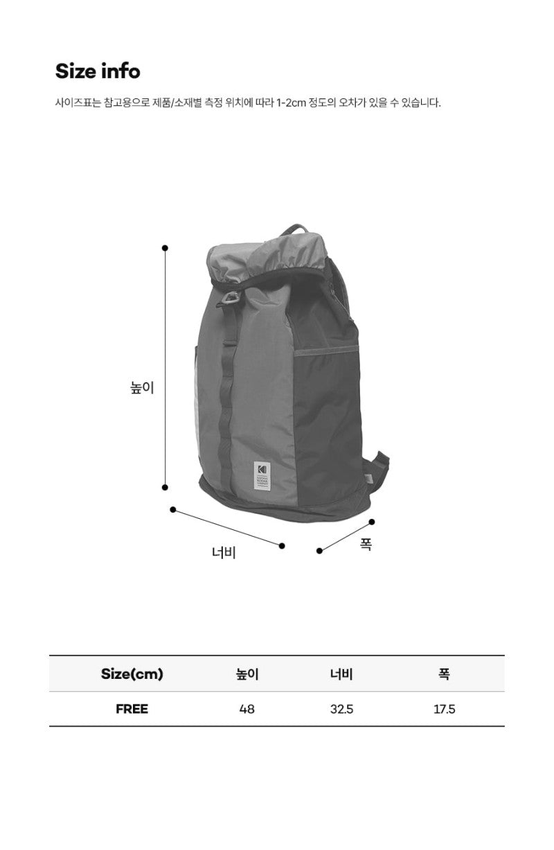 【WE ARE】韓國KODAK柯達28L後背包雙肩包K5343RBP95