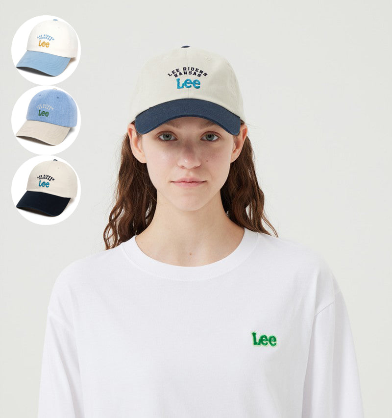 【WE ARE】韓國LEE拼色棒球帽LE2501CA03