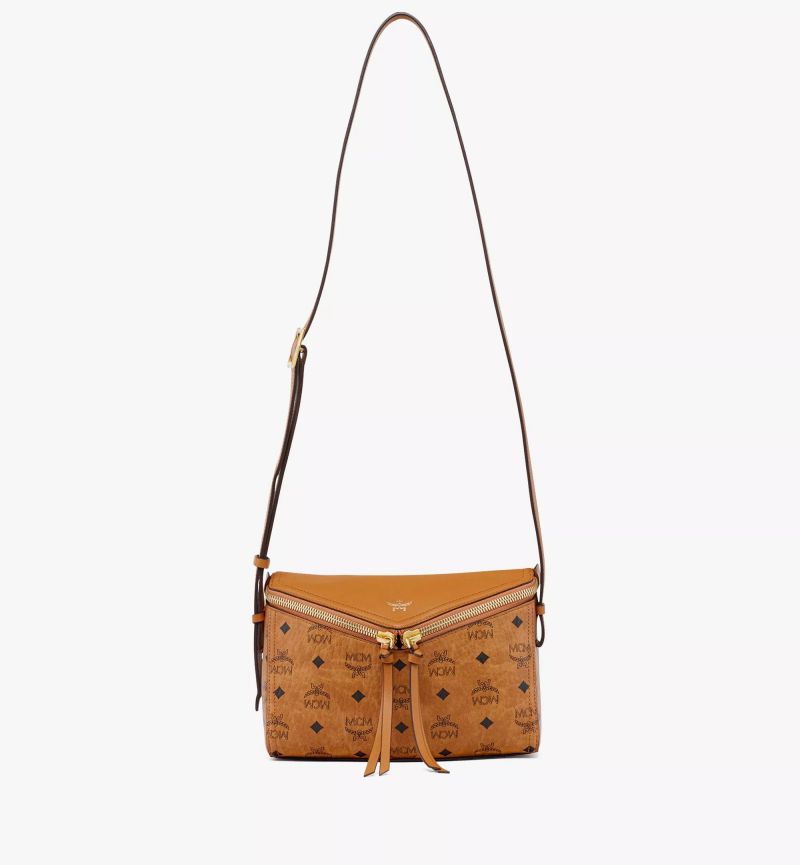 【WE ARE】Korea MCM purchasing three-dimensional diamond-shaped VISETOS shoulder bag MWSEAAK04CO001
