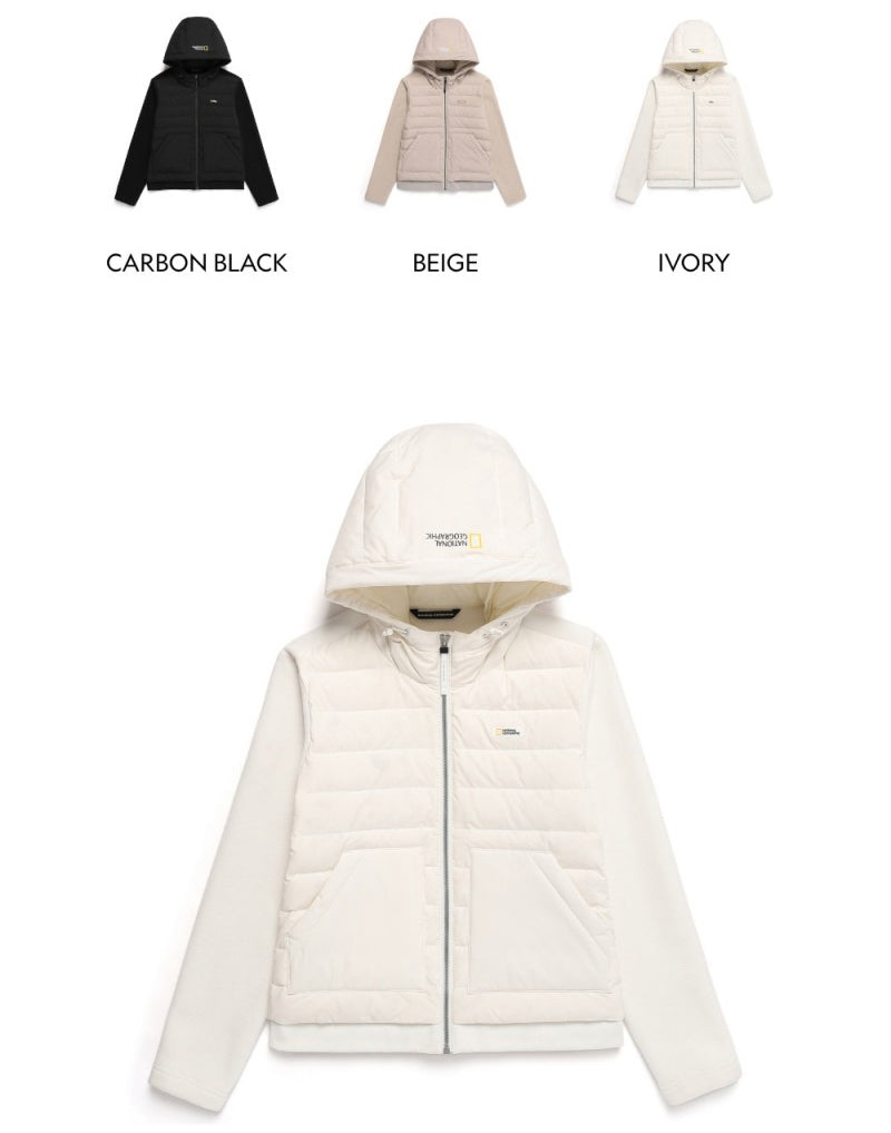 【WE ARE】Korea National Geographic different material stitching goose down jacket N244WFT080