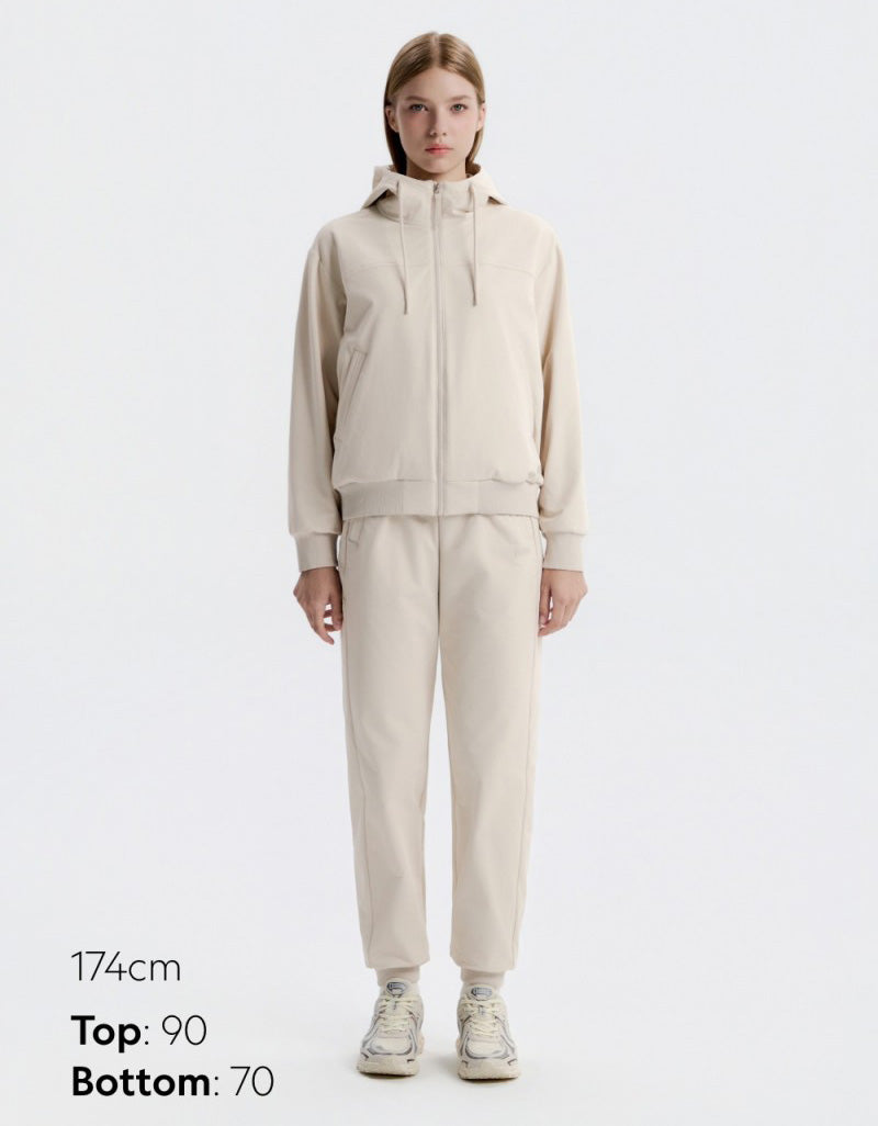 女款【WE ARE】韓國國家地理加絨拉鏈連帽外套N254WFT050