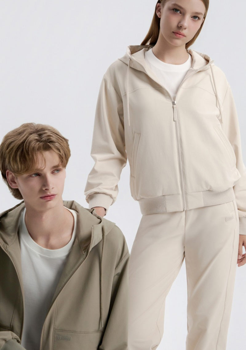 女款【WE ARE】韓國國家地理加絨拉鏈連帽外套N254WFT050