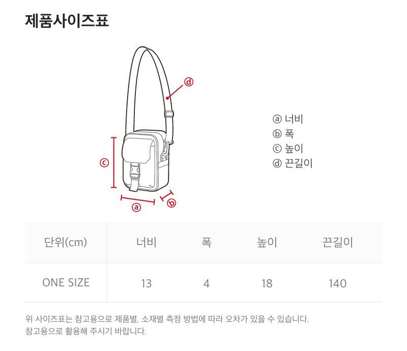 【WE ARE】韓國國家地理單肩斜挎包N255ACR220