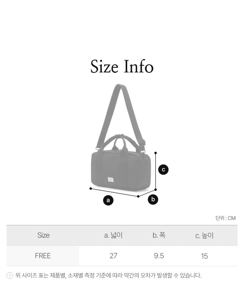 【WE ARE】Korea snow peak single shoulder bowling bag S25SWFCB28