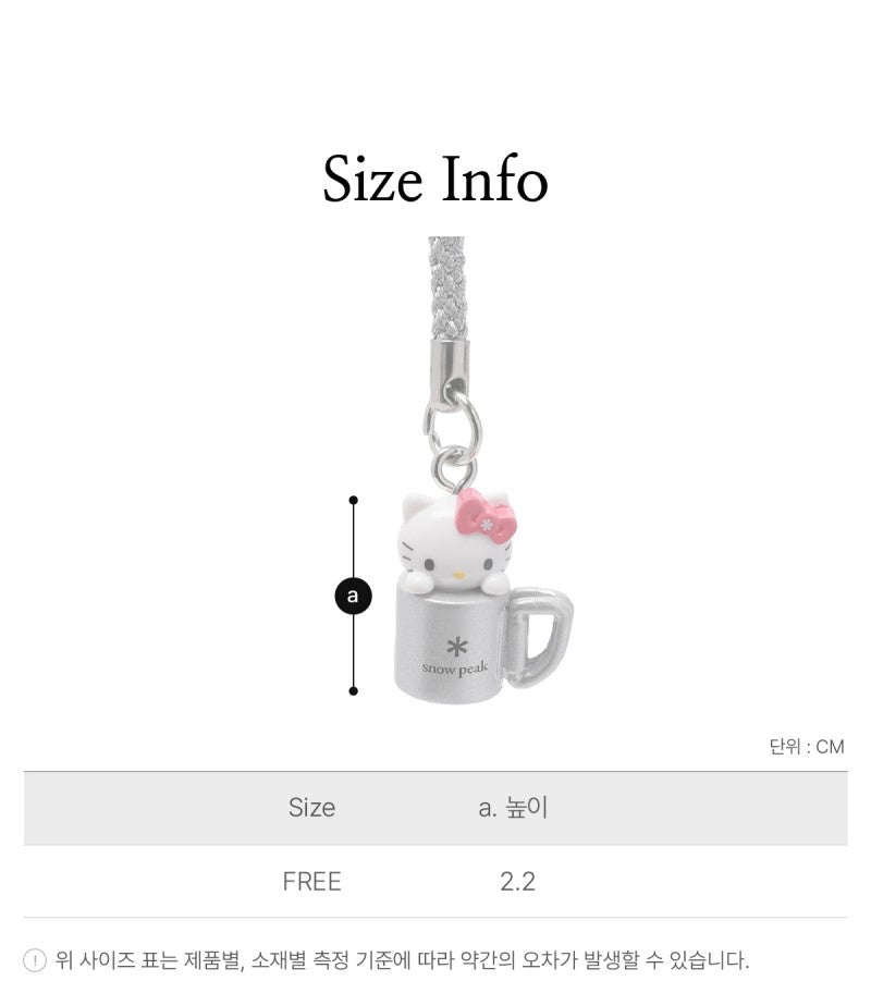【現貨】【WE ARE】韓國Snow Peak X Hello Kitty聯名款掛飾(馬克杯款)S25SWFSU83