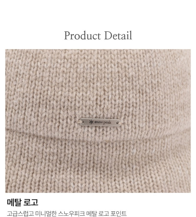 【WE ARE】韓國snow peak雪峰針織漁夫帽S25WWFKC64