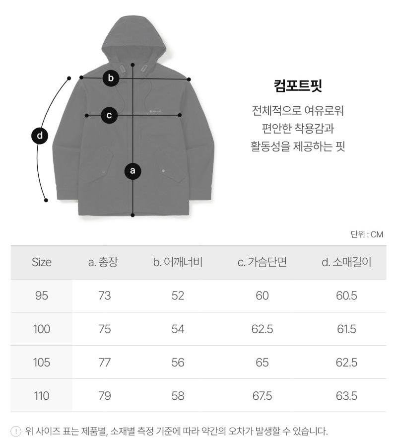 Men's【WE ARE】Korea snow peak hooded jacket S25ZMDJK12