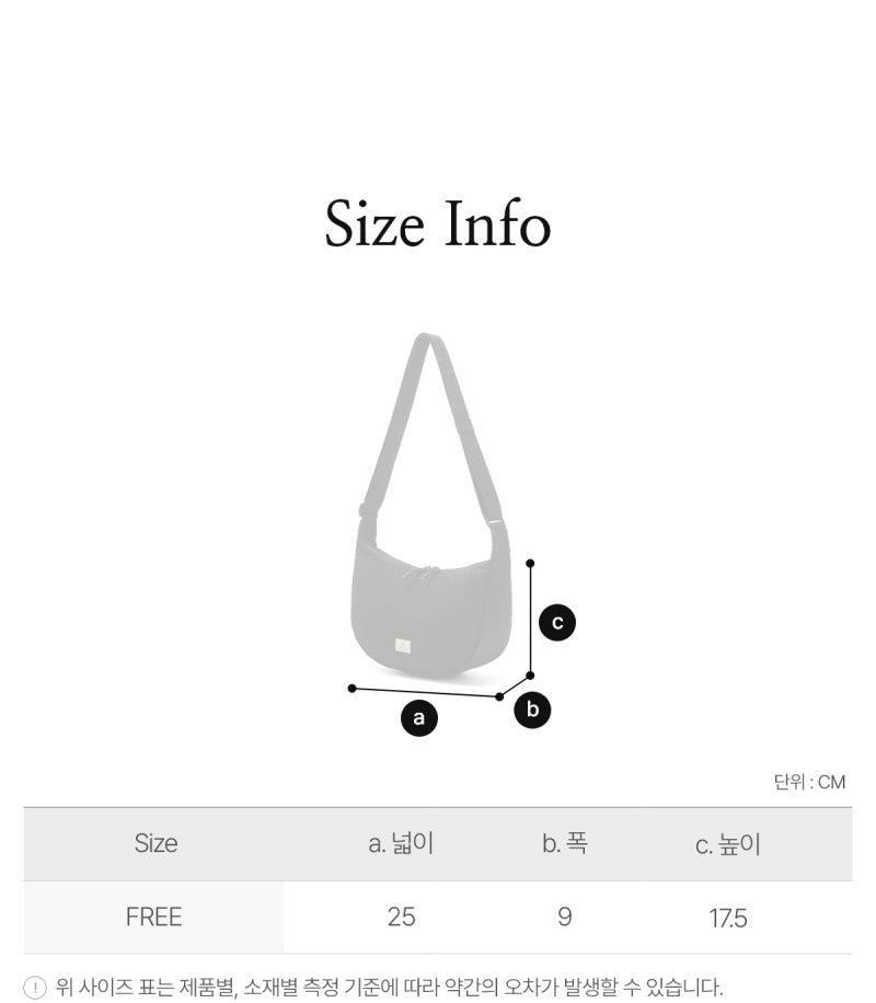 【WE ARE】South Korea snow peak small HOBO bag S25ZWFCB25