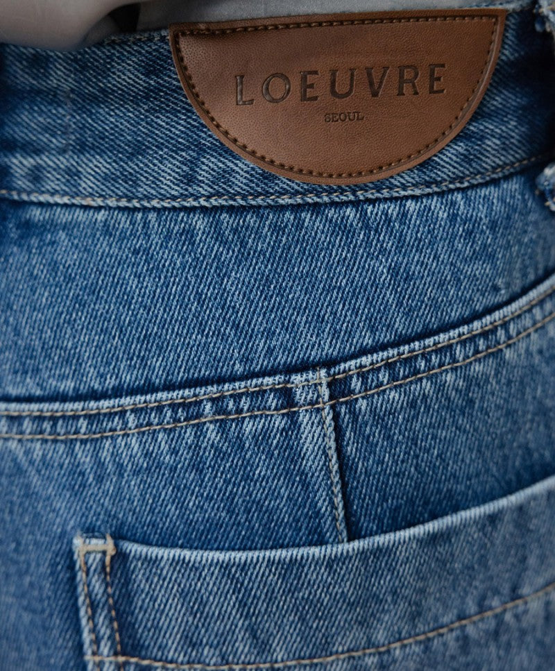 【WE ARE】韓國Loeuvre休閒牛仔褲SJ6SL618R