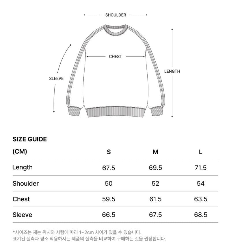 男女同款【WE ARE】韓國FILLUMINATE做舊圓領大學T衛衣FBEFUTM001