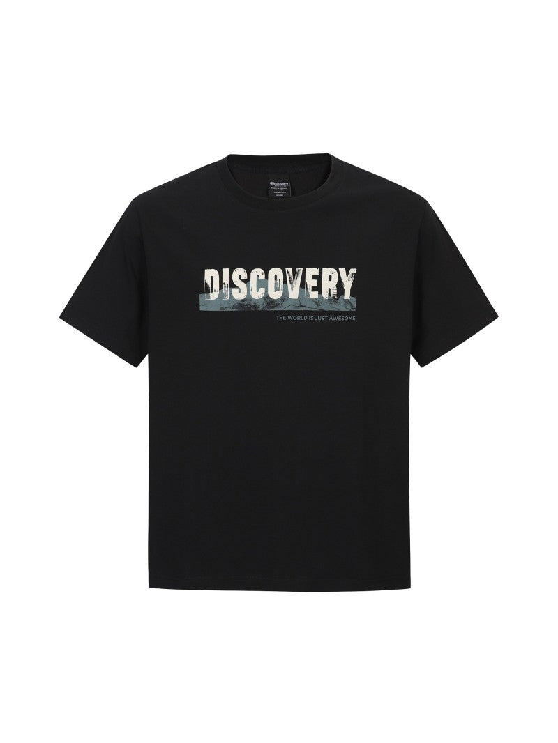 【WE ARE】韓國Discovery 拓印logo短袖T恤 DXRS35054