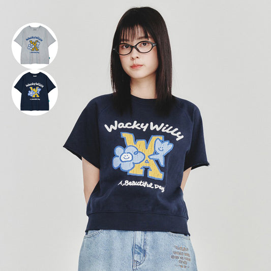 女款【WE ARE】韓國wacky Willy 美式大LOGO短袖T恤 WA2502ST76