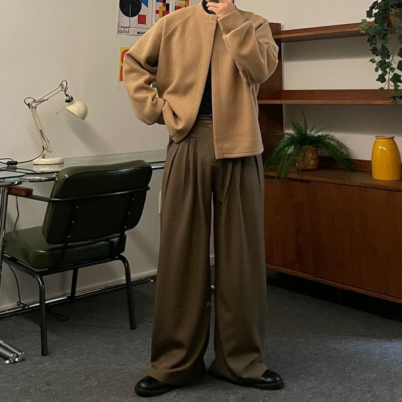 【WE ARE】Korean round collar cardigan jacket in 5 colors