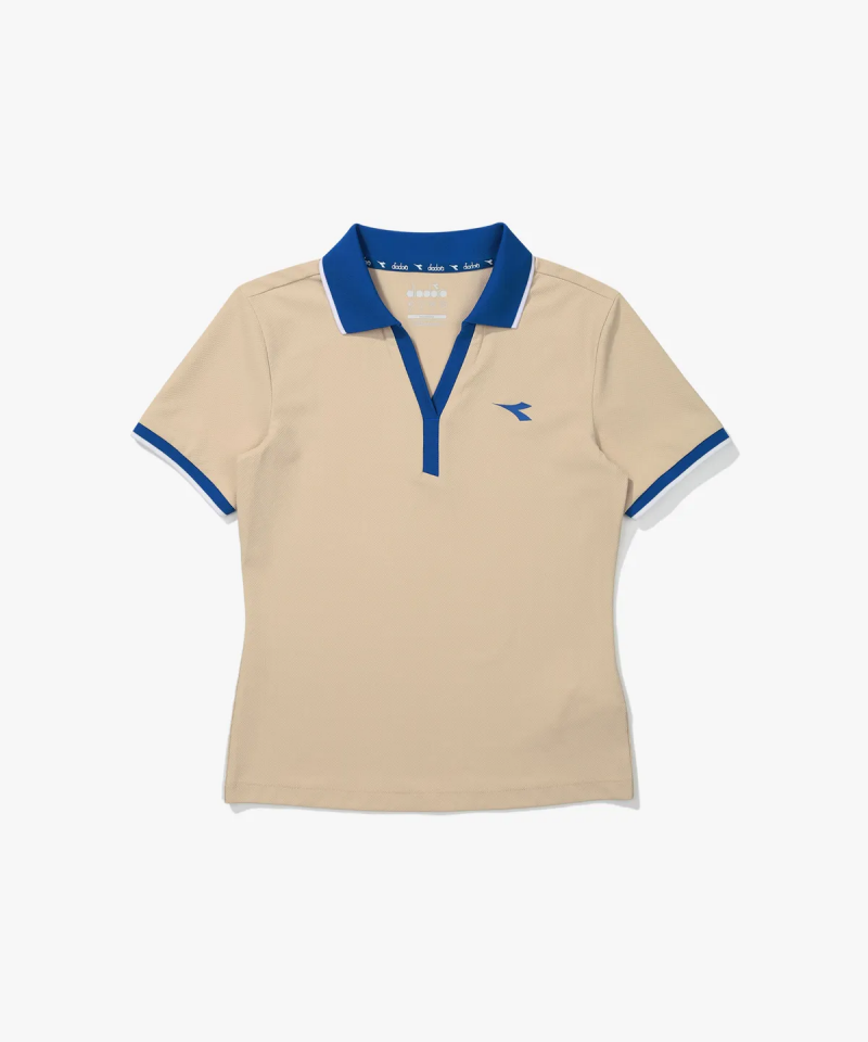 女款【WE ARE】韓國Diadora Coolskin網球領短袖T恤D5222TTS50