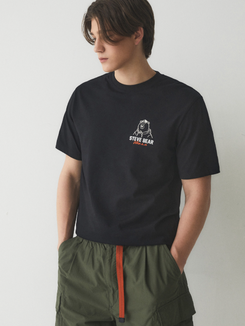 【WE ARE】Korea WHO.AU purchasing casual T-shirt WHRPE2491U