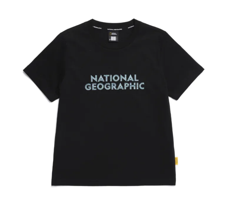 Unisex【WE ARE】 Korean National Geographic logo short-sleeved T-shirt N255UTS020