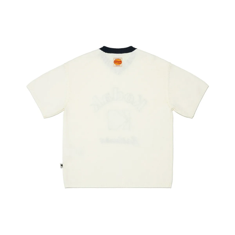 【WE ARE】Korea KODAK knitted short-sleeved T-shirt K5123LKT12