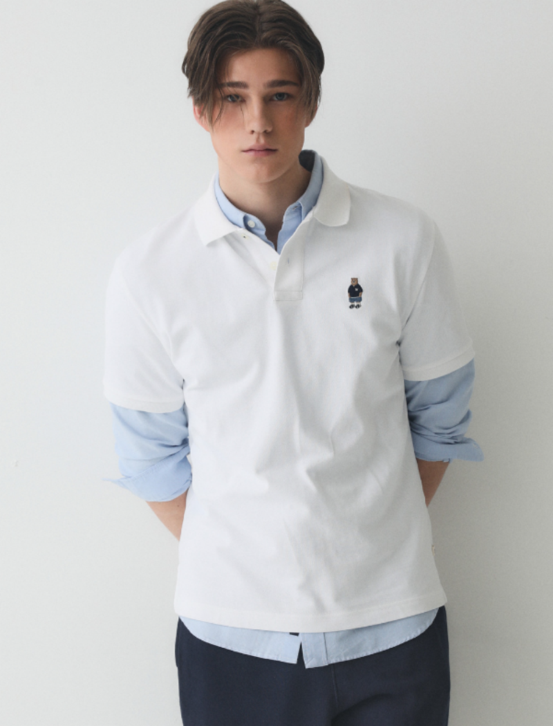 【WE ARE】Korean WHO.AU POLO short sleeve WHHAE3721U