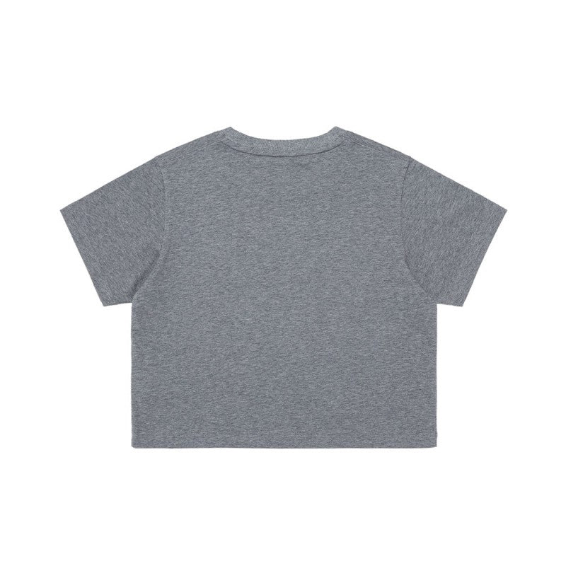 【WE ARE】Korea โกดัก Signature logo Asin short -sleeved T -shirt woman K5222ERS34