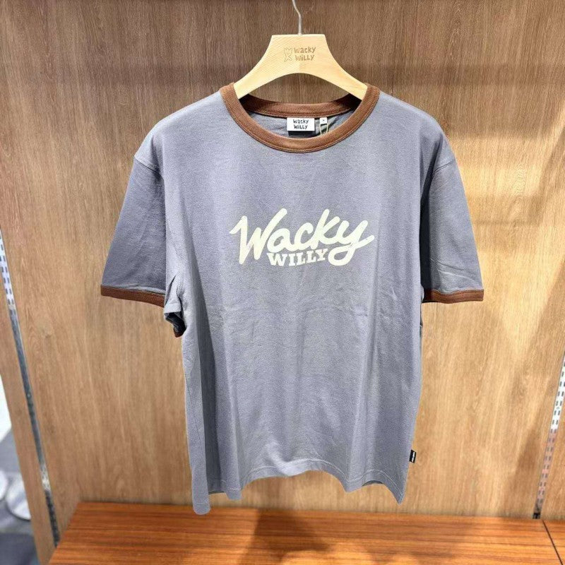 【WE ARE】韓國wacky Willy 滾邊短袖T恤WA2502ST27