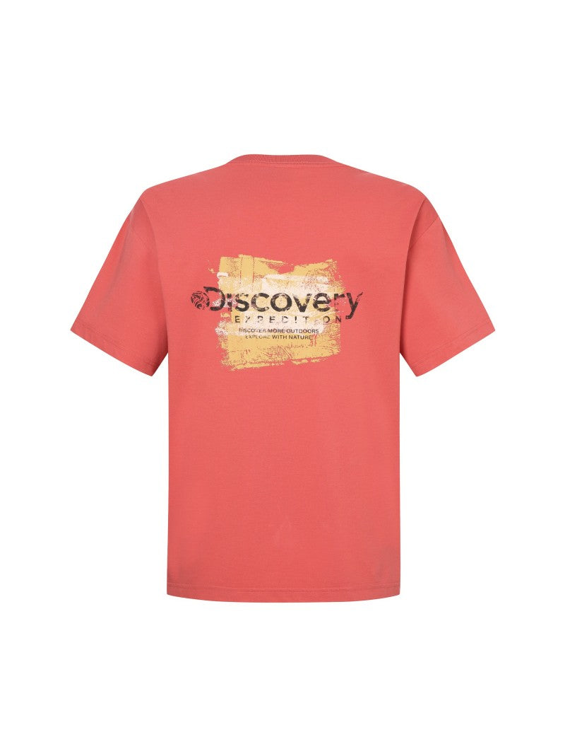 【WE ARE】韓國Discovery SORONA涼感油漆LOGO短袖T恤 DXRS7G053