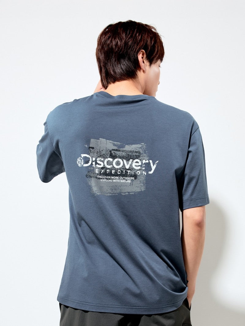 【WE ARE】韓國Discovery SORONA涼感油漆LOGO短袖T恤 DXRS7G053