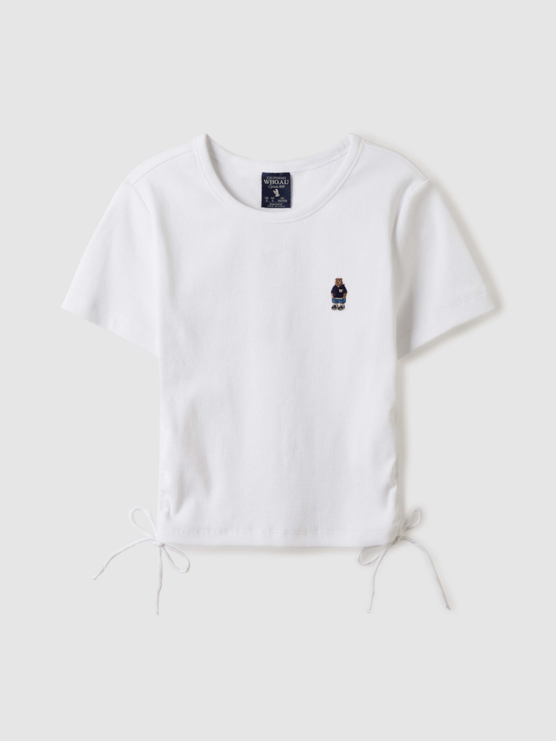 【WE ARE】Korea WHO.AU purchasing casual T-shirt WHRAE2492F