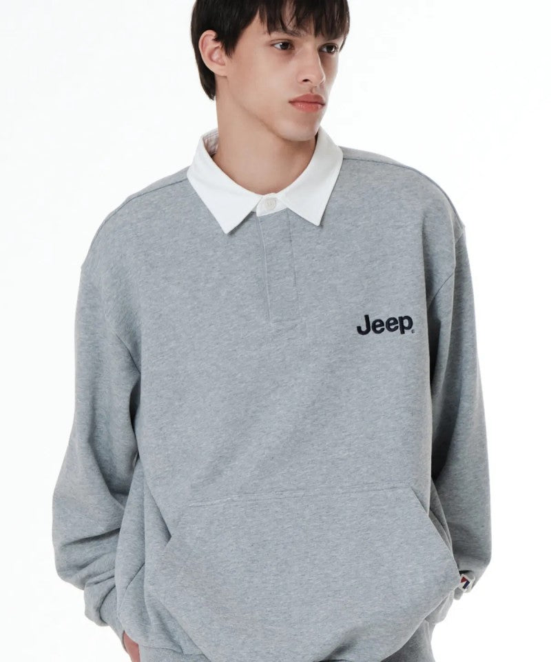 男女同款【WE ARE】韓國JEEP POLO領大學T JP5TSU824