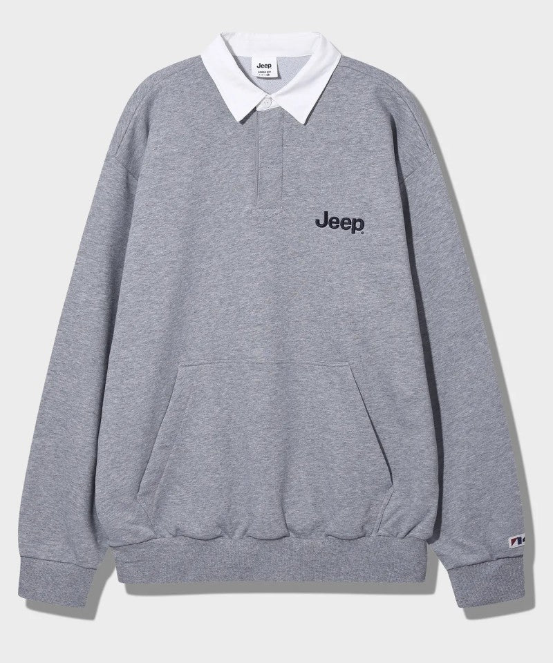 男女同款【WE ARE】韓國JEEP POLO領大學T JP5TSU824