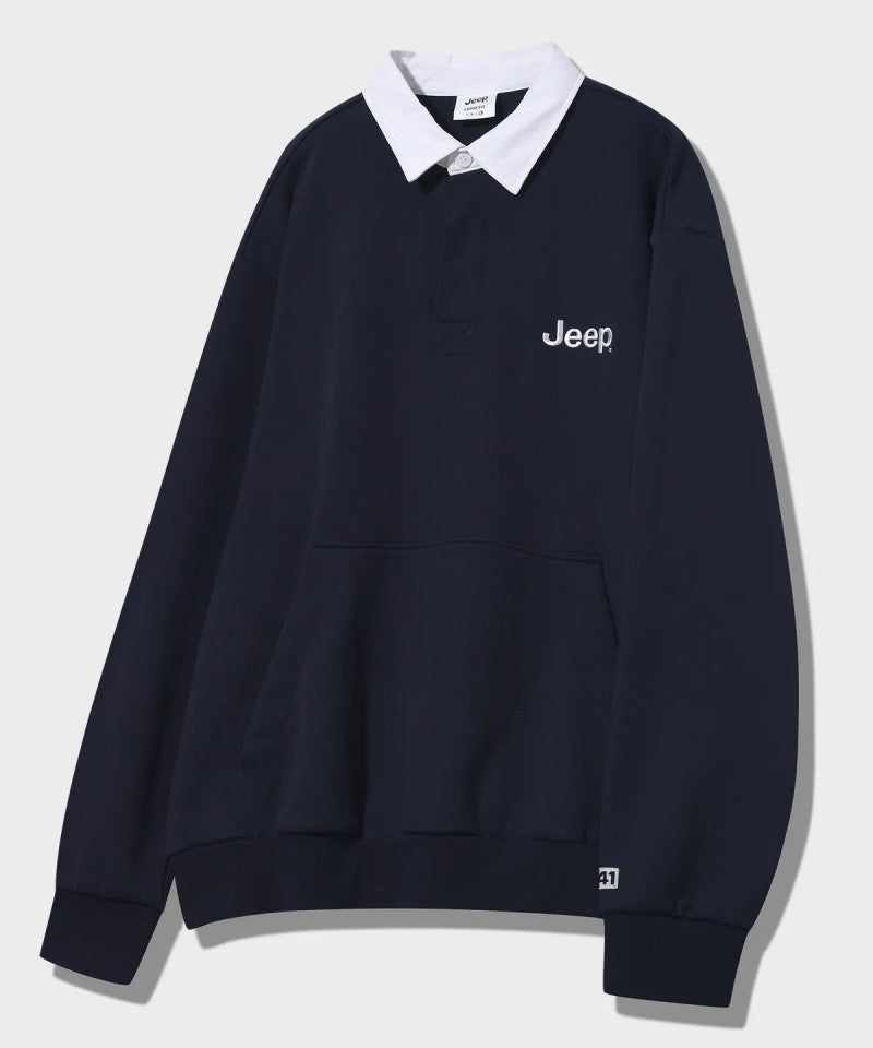 男女同款【WE ARE】韓國JEEP POLO領大學T JP5TSU824
