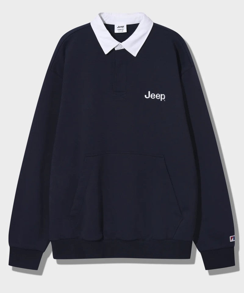 男女同款【WE ARE】韓國JEEP POLO領大學T JP5TSU824