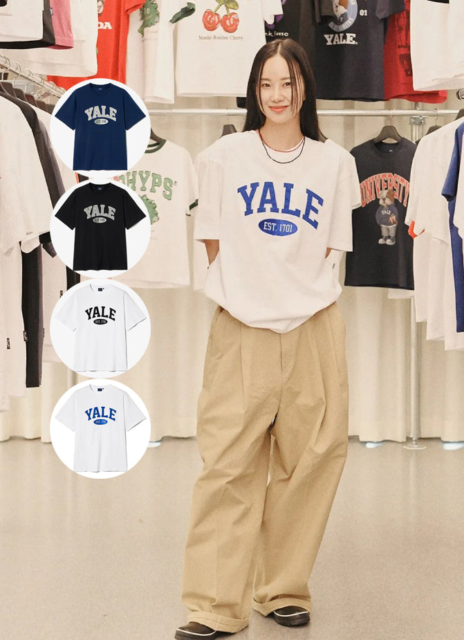 【WE ARE】韓國YALE 大標寬版短袖T恤YFM1SS306S