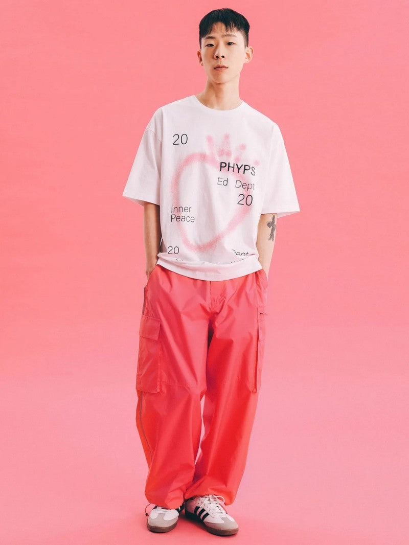 【WE ARE】韓國PHYPS 噴漆草莓短袖T恤 PFM1SS312S