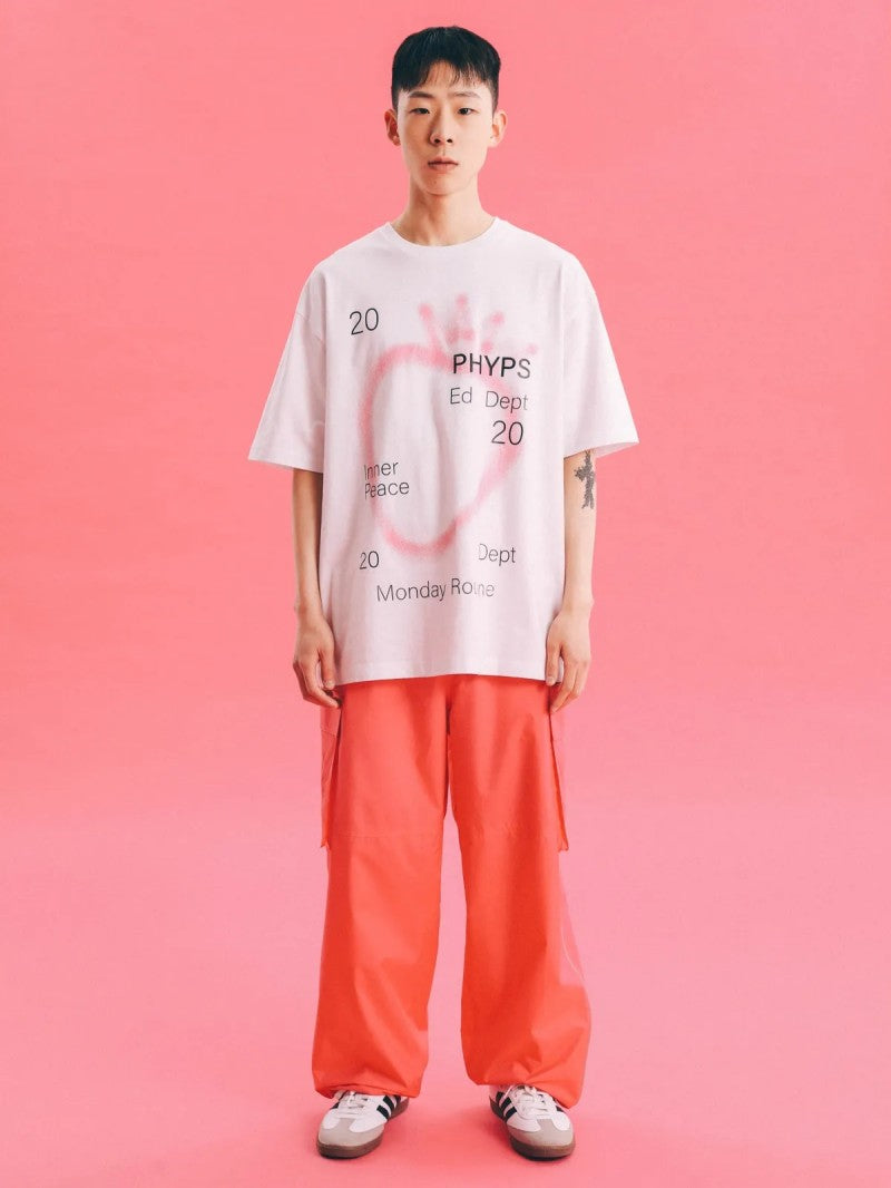 【WE ARE】韓國PHYPS 噴漆草莓短袖T恤 PFM1SS312S