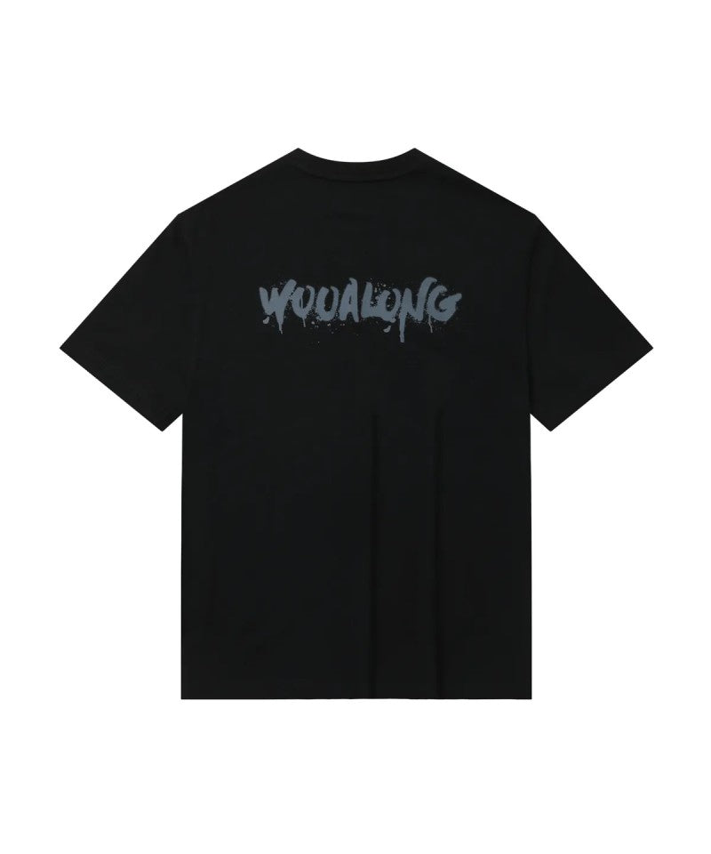【WE ARE】韓國WAL WOOALONG 噴漆LOGO短袖T恤 WL242JST07U