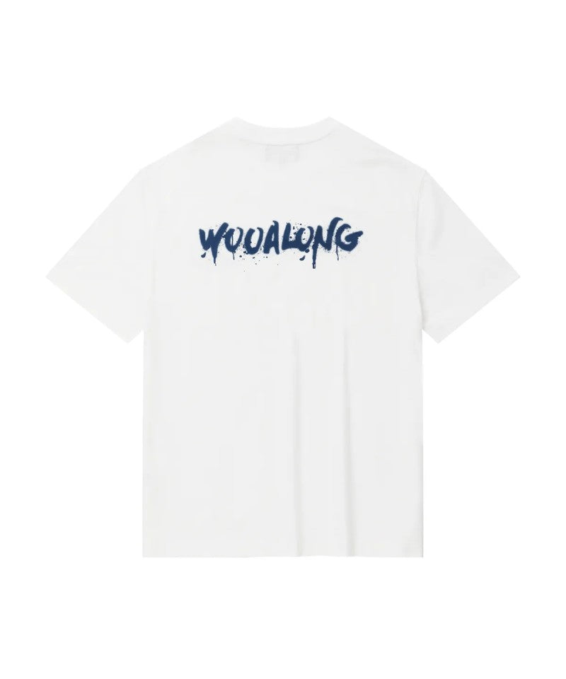 【WE ARE】韓國WAL WOOALONG 噴漆LOGO短袖T恤 WL242JST07U