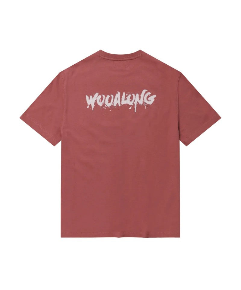 【WE ARE】韓國WAL WOOALONG 噴漆LOGO短袖T恤 WL242JST07U
