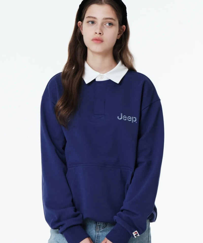 男女同款【WE ARE】韓國JEEP POLO領大學T JP5TSU824