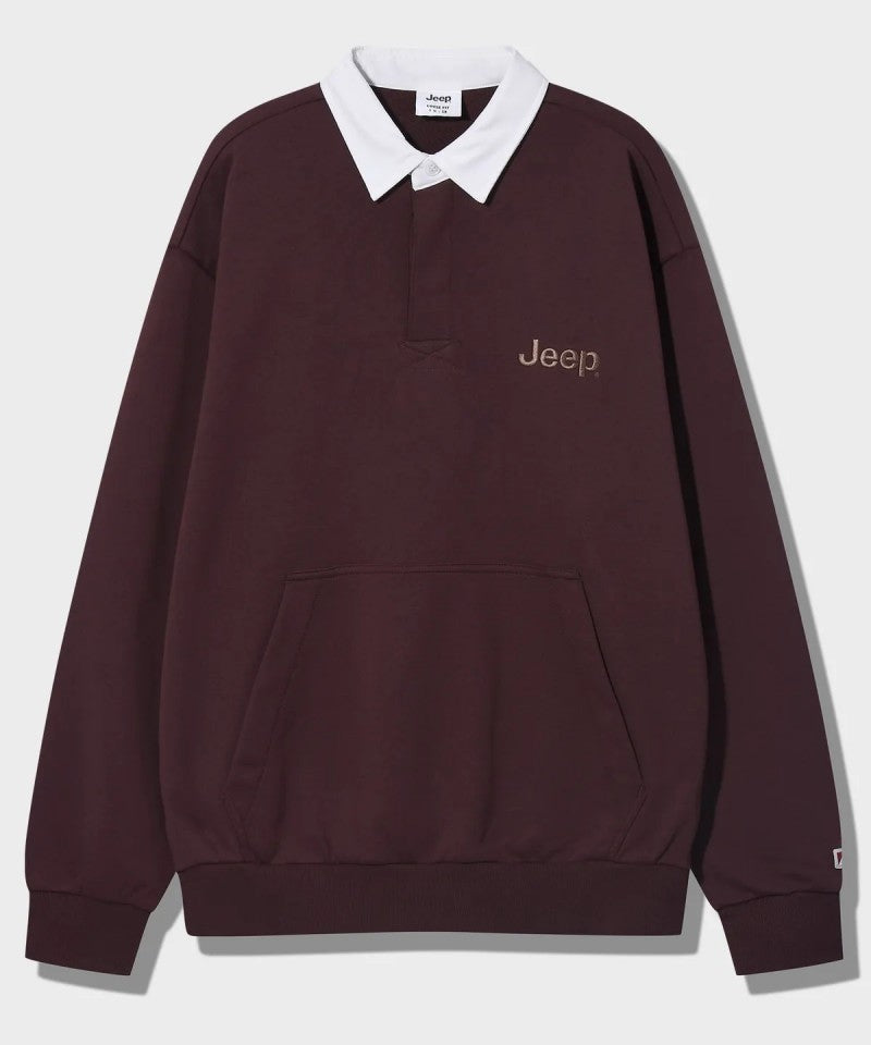 男女同款【WE ARE】韓國JEEP POLO領大學T JP5TSU824